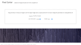 PixelSorter interface preview.